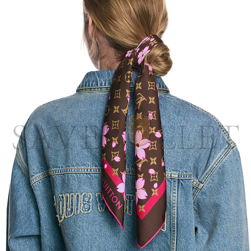 l0*is V*t0n murakami lv x tm monogram cherry blossom square 70 m96102 (67*67cm)